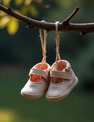 חומרי גלם אורגניים בנעלי צעד ראשון